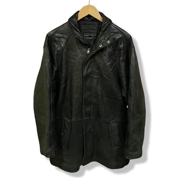 Vintage Perry Ellis Super Soft Leather Jacket - Picture 2 of 8